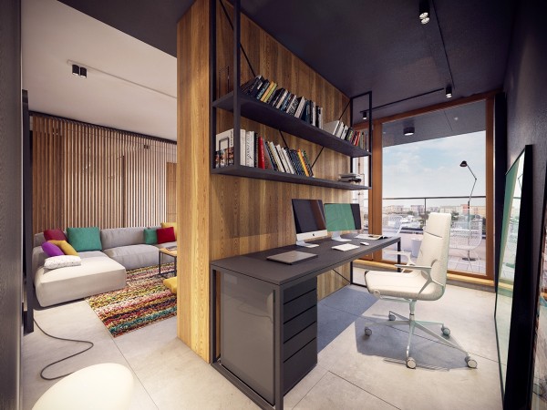 Phối sơn màu nâu trong thiết kế cho cả nội và ngoại thất của ngôi nhà