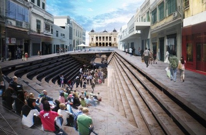 Lộ kiến tr&uacute;c mới của phố v&agrave;ng Tr&agrave;ng Tiền