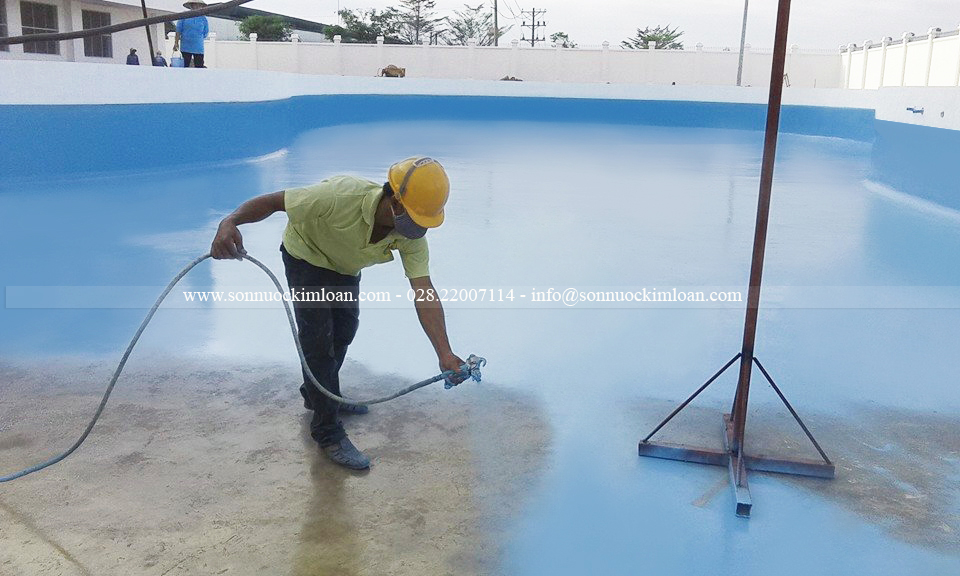 Sơn trang trí &#038; chống thấm hồ bơi tphcm
