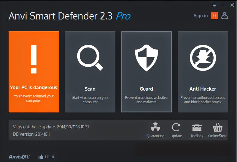 Download Anvi Smart Defender PRO – Chương trình bảo vệ máy tính tuyệt đối