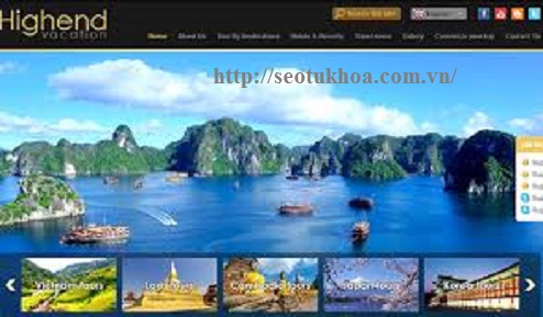Thiết kế website về du lịch