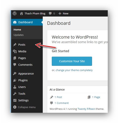 Hướng dẫn post bài wordpress