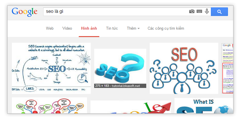 Các thủ thuật Seo hình ảnh lên top Google nhanh chóng