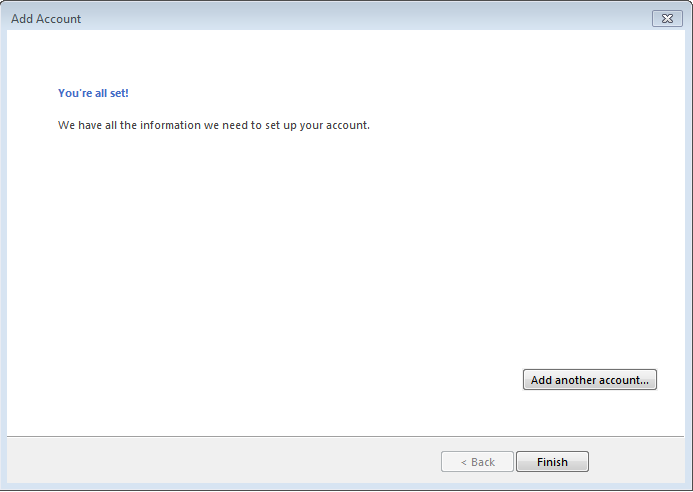 Hướng dẫn cấu hình Email server trên Outlook