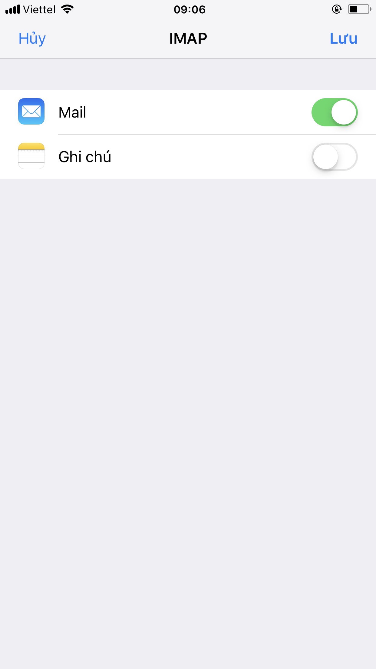 Hướng dẫn cấu hình Email Server trên smartphone IOS