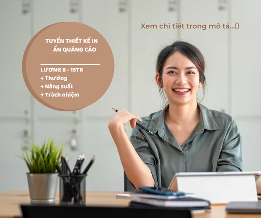 Tuyển dụng thiết kế in ấn quảng cáo lương cao, Sài Gòn List