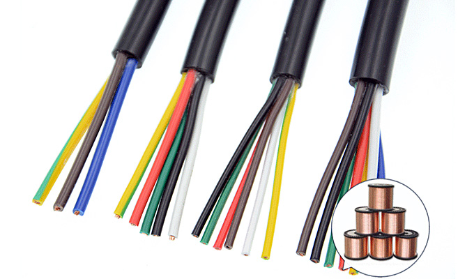 Dây diện nhiều lõi 4×0.2, 4×0.3, 5×0.2, 5×0.3, 3×0.3, 6×0.2