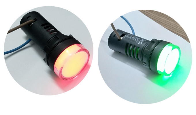 Đèn báo pha hai màu