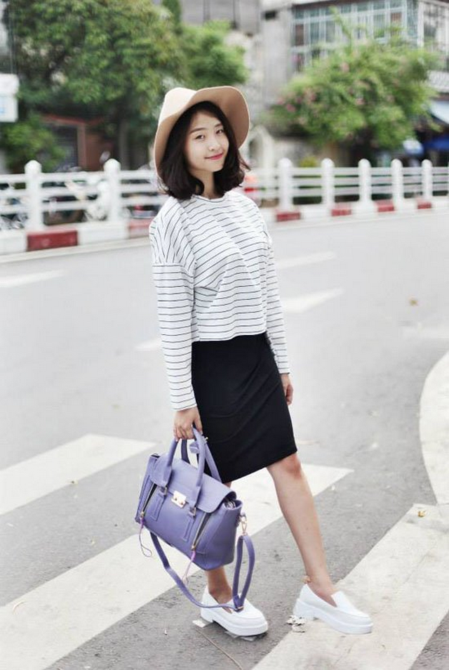 Giày bánh mì cùng cách mix trang phục độc đáo phong cách cá tính