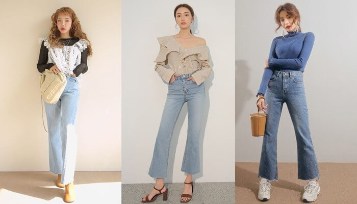 Mix giày với quần ống rộng thời trang