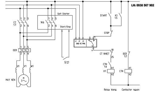Relay-bao-ve-mat-pha-1 Ứng dụng bảo vệ mất pha trên máy nén khí.