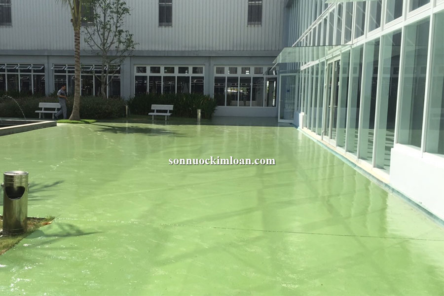 Sơn sàn ngoài trời – Thi công sơn sàn PU