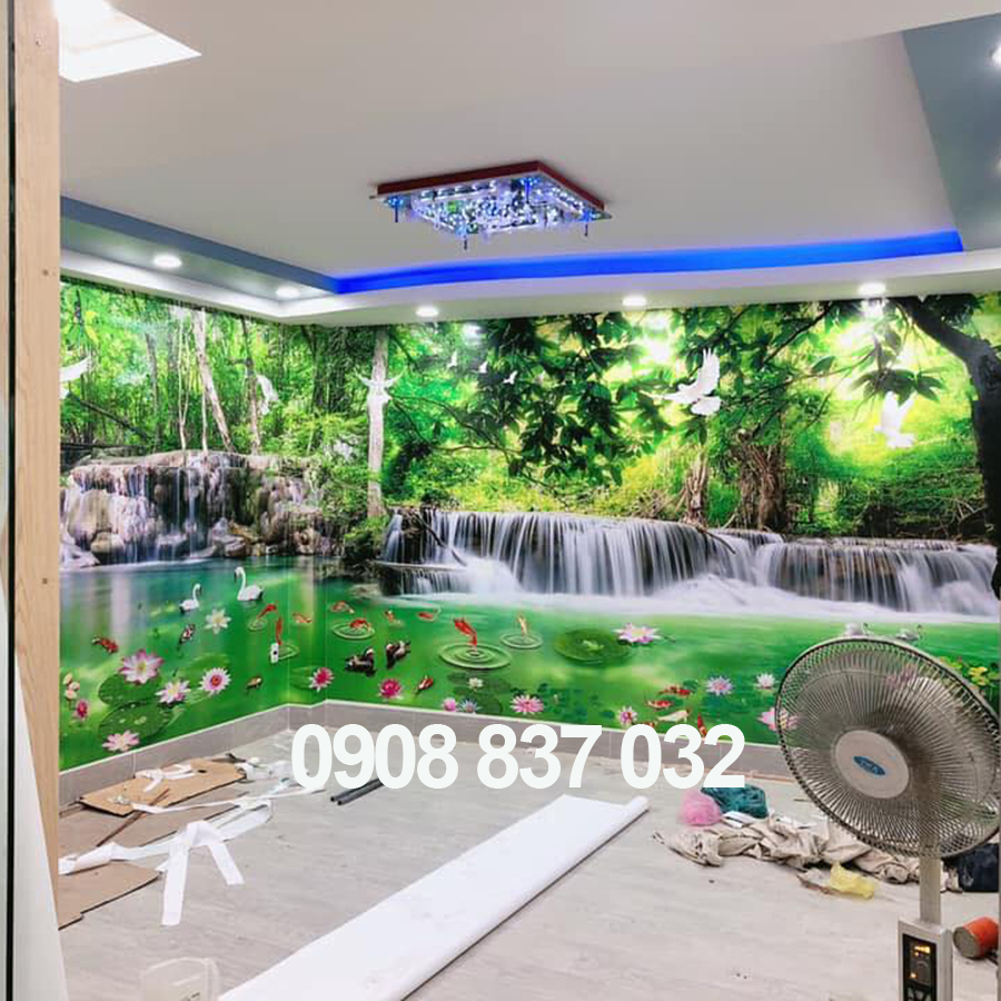 Tranh dán tường 3D mẫu phong thuỷ xì teen cute