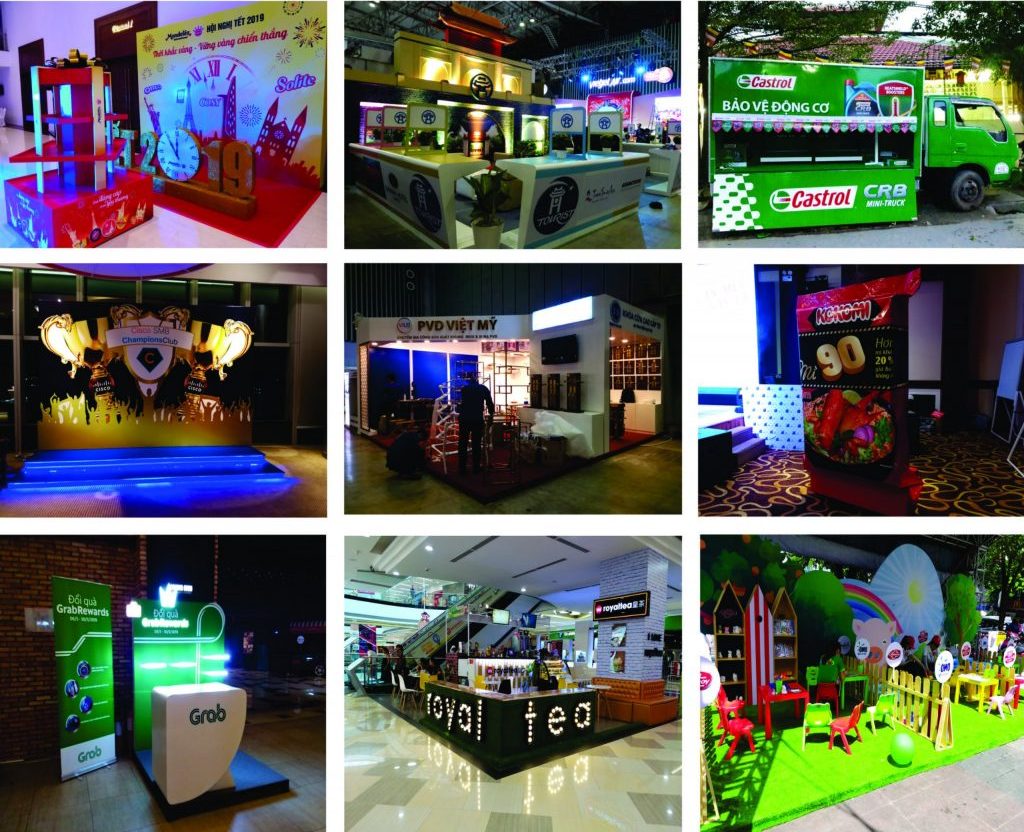 Thi Công Quảng Cáo Booth Trong Nhà Ngoài Trời Hội Nghị Event