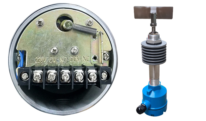 Lò xo chỉnh momen xoay cho báo mức nguyên liệu