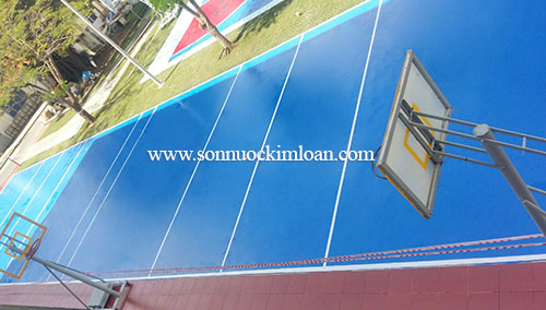 Sơn sân bóng rổ ngoài trời tphcm