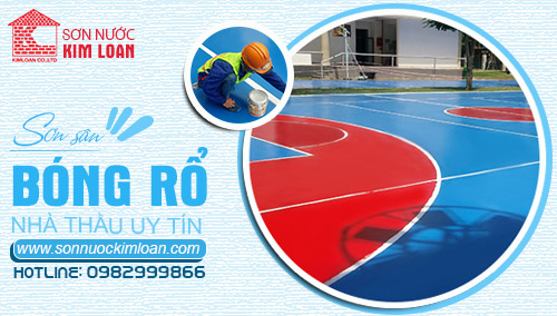 SÂN CHƠI BÓNG RỔ I THI CÔNG SƠN SÂN THỂ THAO NGOÀI TRỜI