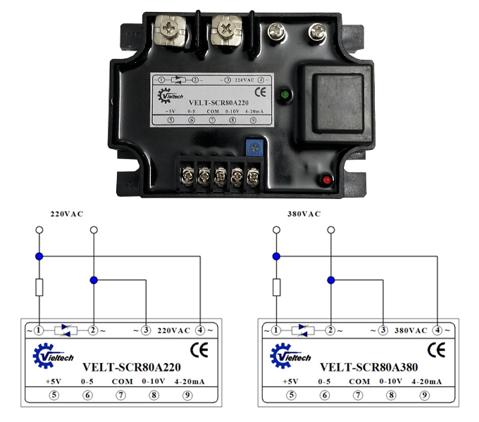 Relay bán dẫn ngõ vào 4-20mA và 0-10vdc 1 pha.
