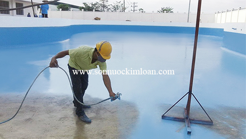 Sơn trang trí &#038; chống thấm hồ bơi tphcm