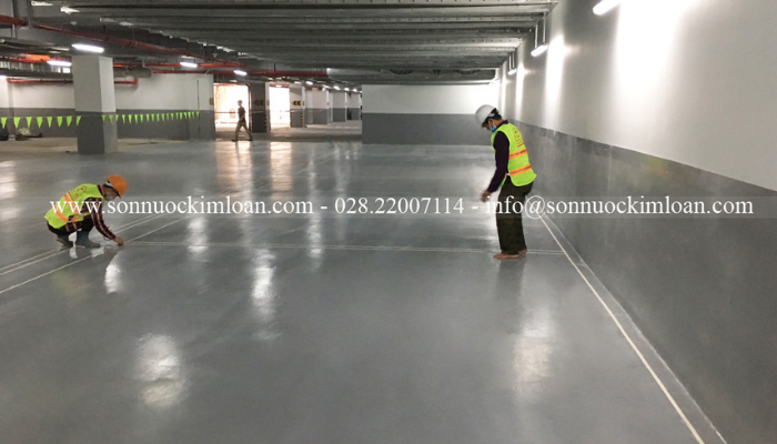 SƠN NƯỚC KIM LOAN- THI CÔNG SƠN EPOXY SÀN TẦNG HẦM