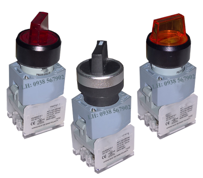 Công tắc xoay 3 vị trí, 2 vị trí, có đèn