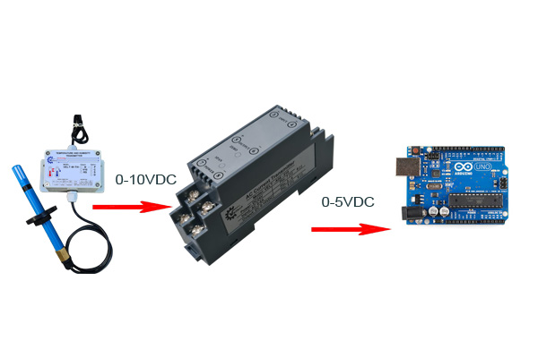 Bộ chuyển đổi tín hiệu 0-10VDC sang 0-5VDC