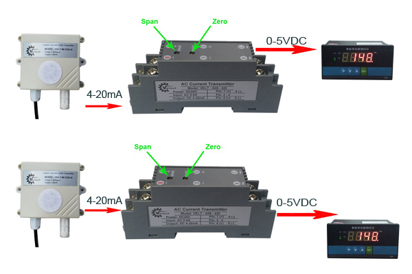 Bộ chuyển đổi tín hiệu 4-20mA sang 0-5V