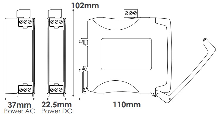 Bộ chuyển đổi tín hiệu Pt100 sang 4-20mA, 0-10vdc – Spain