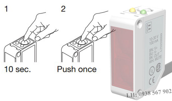 Cảm biến quang thu phát qua gương