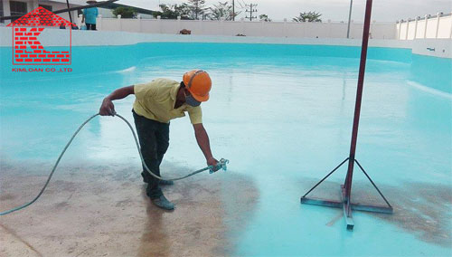 Thi công sơn epoxy chống thấm bể bơi