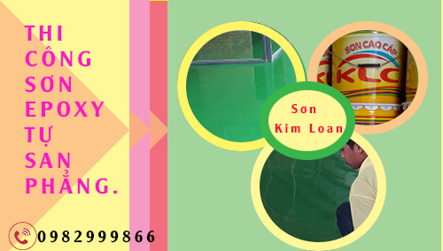 THI CÔNG SƠN EPOXY TỰ SAN PHẲNG.