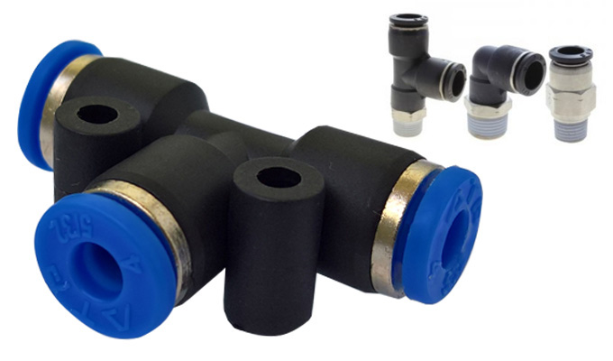 fitting nối khí bằng nhựa.