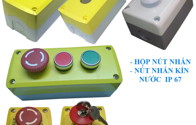 Hộp nút nhấn 1 lỗ, 2 lỗ, 3 lỗ, 4 lỗ, 5 lỗ