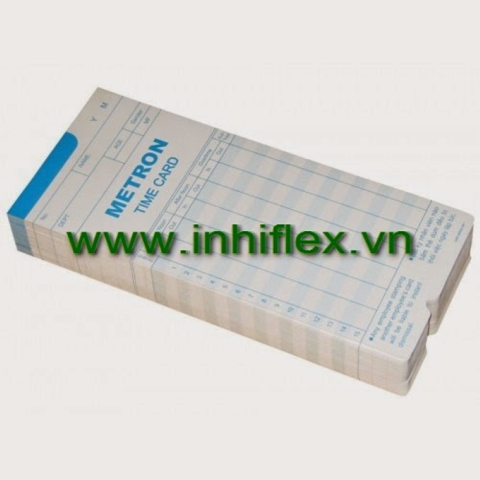 In thẻ giấy chấm công các loại chất lượng cao