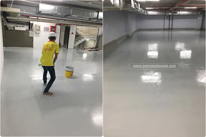 Quy trình chuẩn thi công sơn epoxy klc gốc nước + báo giá thi công