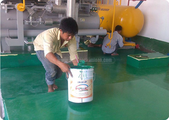 6 BƯỚC SƠN CHỐNG BỤI SÀN NHÀ XƯỞNG