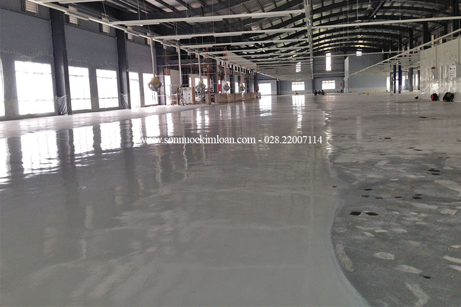 Thi công sơn chống bụi sàn tphcm