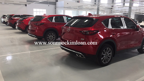 Sơn epoxy chống bụi sàn showroom ô tô