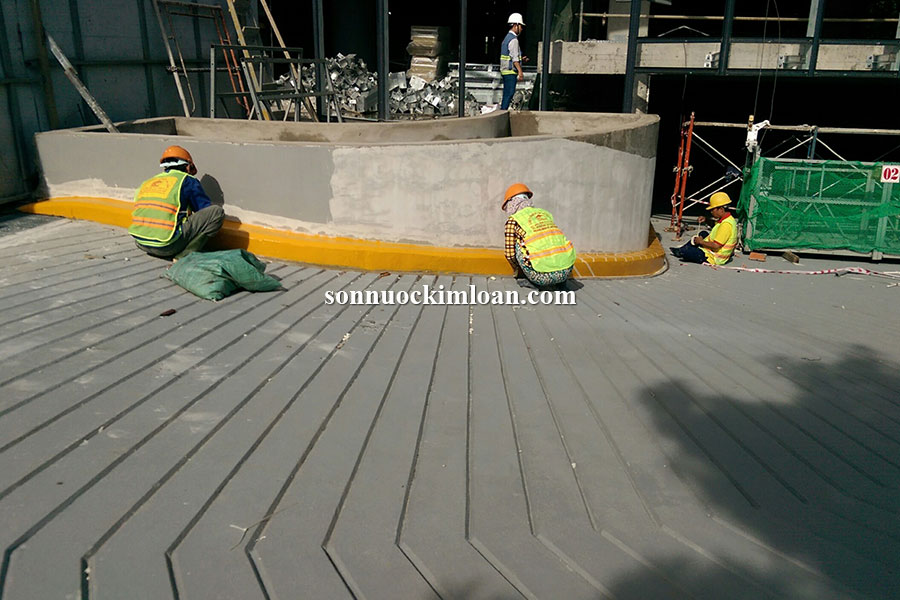 Sơn epoxy chống trượt ram dốc