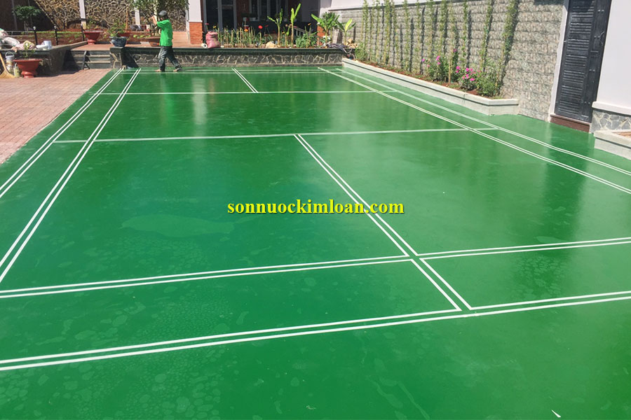 Sơn sân cầu lông đẹp – bền – an toàn