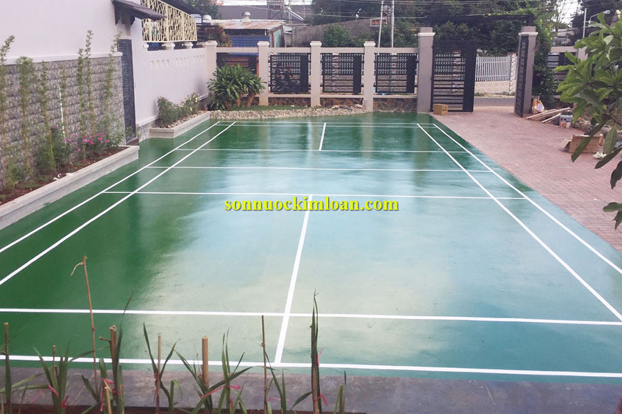 Sơn sân cầu lông đẹp – bền – an toàn