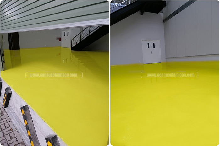 Sơn sàn nhà xưởng màu vàng có đẹp không?