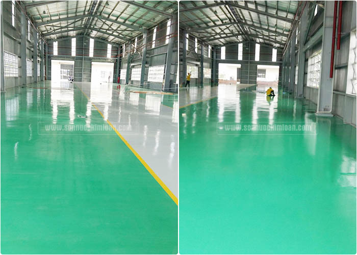 SƠN SÀN SHOWROOM TRƯNG BÀY Ô TÔ ĐẸP &amp; HIỆN ĐẠI l NHÀ THẦU UY TÍN TẠI TPHCM