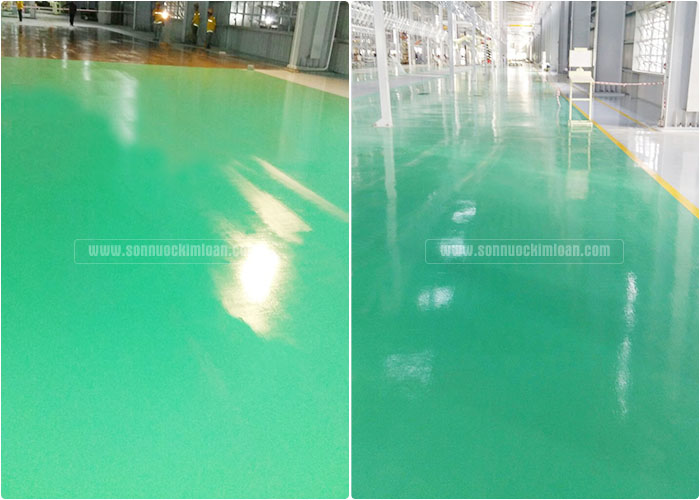 SƠN SÀN SHOWROOM TRƯNG BÀY Ô TÔ ĐẸP &amp; HIỆN ĐẠI l NHÀ THẦU UY TÍN TẠI TPHCM