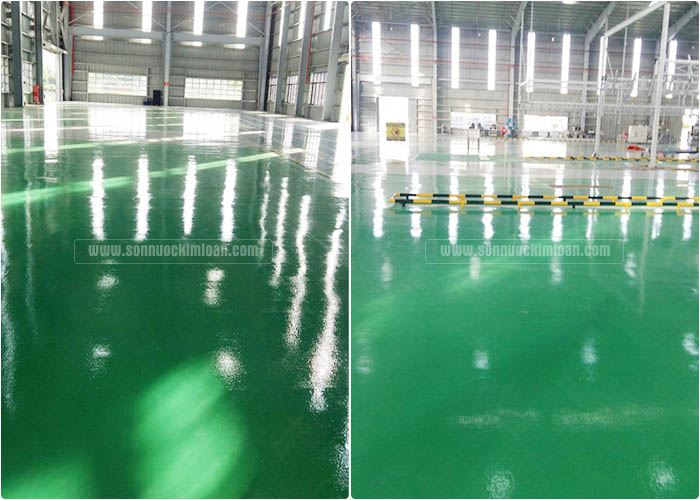 SƠN SÀN SHOWROOM TRƯNG BÀY Ô TÔ ĐẸP &amp; HIỆN ĐẠI l NHÀ THẦU UY TÍN TẠI TPHCM