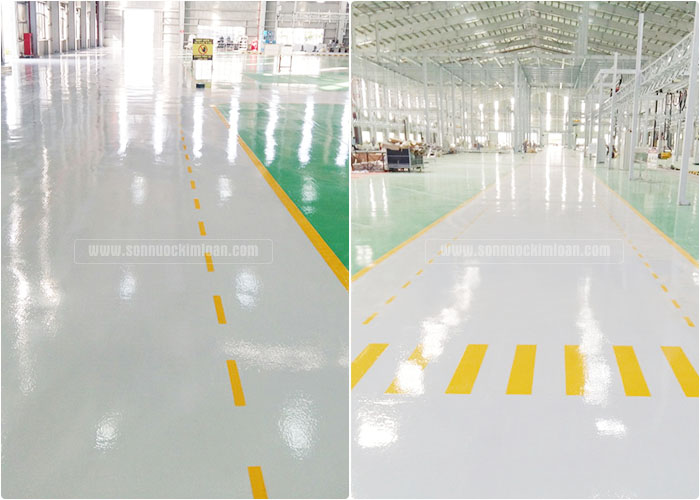 SƠN SÀN SHOWROOM TRƯNG BÀY Ô TÔ ĐẸP &amp; HIỆN ĐẠI l NHÀ THẦU UY TÍN TẠI TPHCM