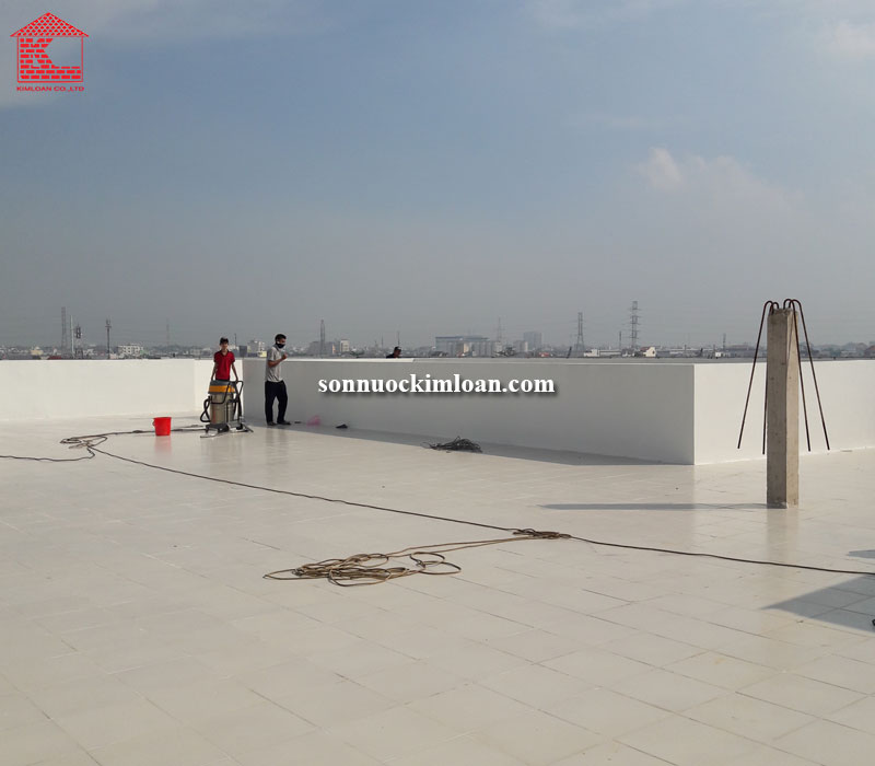 Sơn chống thấm sân thượng ốp gạch