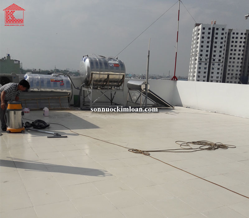 Sơn chống thấm sân thượng ốp gạch