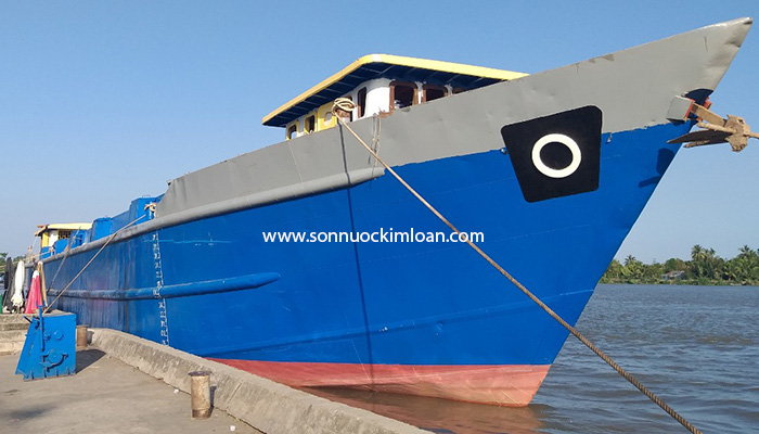 SƠN NƯỚC KIM LOAN – QUY TRÌNH THI CÔNG SƠN TÀU BIỂN