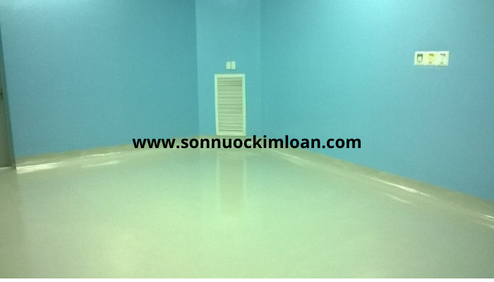 THI CÔNG SƠN EPOXY CHO SÀN BỆNH VIỆN .